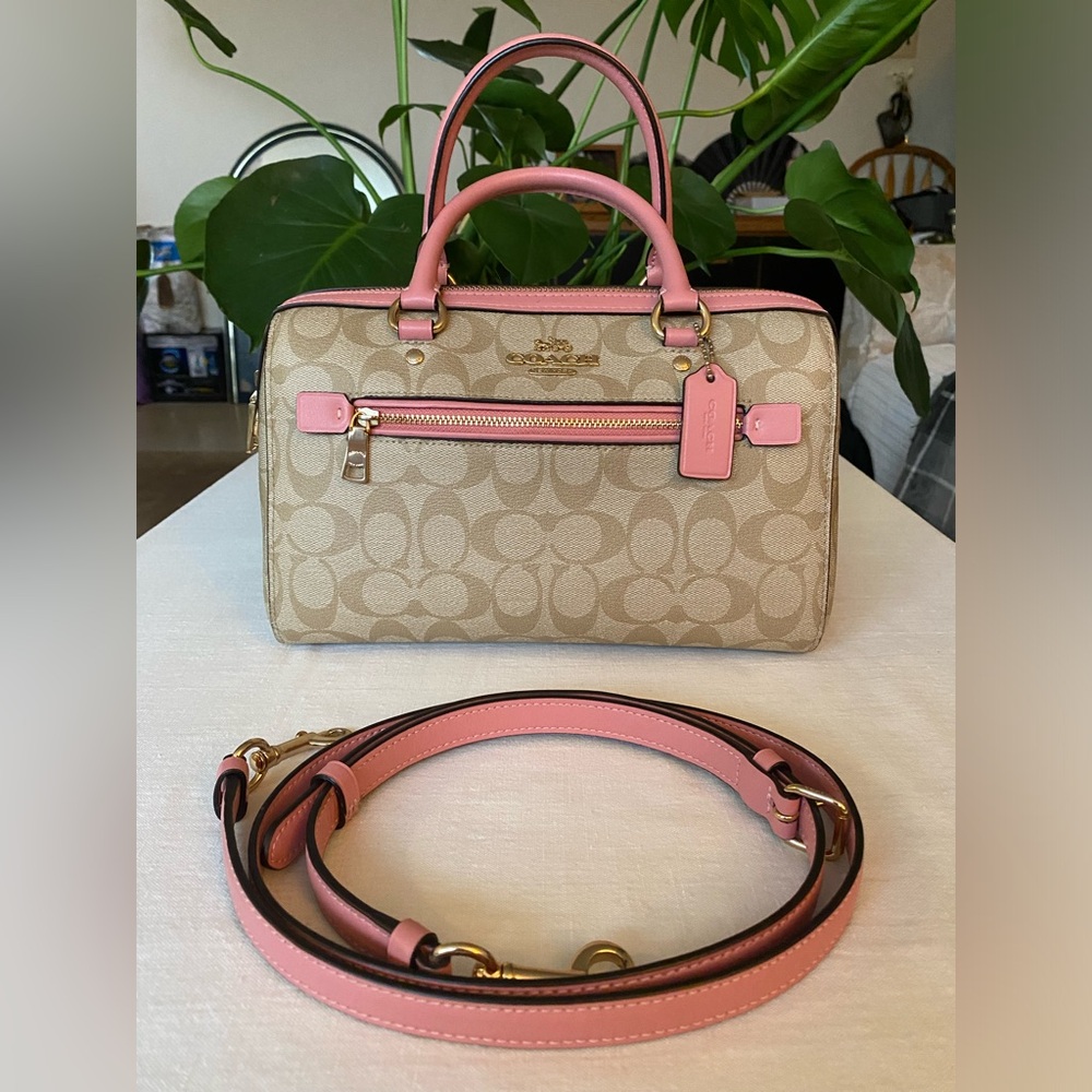 Coach Beige and Pink Women's Bag